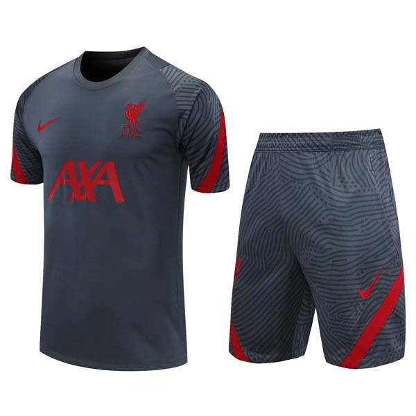 Entrenamiento Liverpool Conjunto Completo 2020/21 Gris Rojo